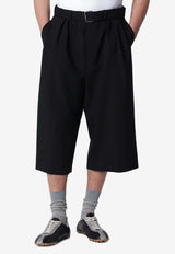 Dries Van Noten Wool Long Shorts Black 209543249/S_DRVNO-900