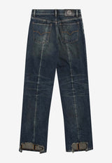 Versace Straight-Leg Stonewashed Jeans Blue 10244731A17707/S_VERSA-1DA60