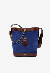 Versace Small Pivot Bucket Bag Blue 10234601A17850/S_VERSA-2NO6J