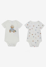 Polo Ralph Lauren Kids Babies Polo Bear Onesie Gift Set - Set of 2 White 310A12847001CO/S_POLOR-BG