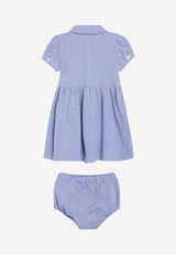 Polo Ralph Lauren Kids Baby Girls Logo Polo Dress Blue 310734896002CO/S_POLOR-HI