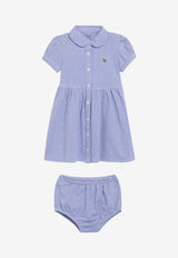 Polo Ralph Lauren Kids Baby Girls Logo Polo Dress Blue 310734896002CO/S_POLOR-HI