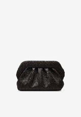 Themoirè Bios Embossed Vegan Leather Clutch Bag Brown 261WTMB00OOAA/S_THEMO-1110A