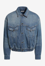 Versace 3D Medusa Denim Jacket Blue 10244831A17466/S_VERSA-1D800