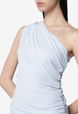 ROTATE One-Shoulder Draped Maxi Dress Light Blue 1161152000PL/S_ROTAT-2000
