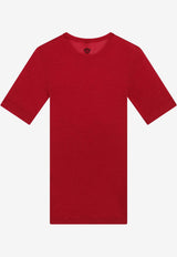Versace Ribbed Knit Slim T-shirt Red 10245061A17548/S_VERSA-1RB30