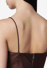 ROTATE Long Satin Slip Dress Brown 1159072037PL/S_ROTAT-2037
