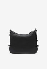 Prada Large Fold Calf Leather Shoulder Bag Black 1BC288OOO2CYS/S_PRADA-F0002