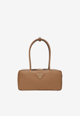 Prada Medium Leather Top Handle Bag Caramel 1BB126ONO2DKV/S_PRADA-F03V8