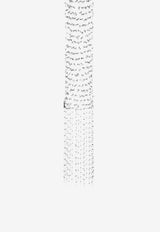 Dries Van Noten Beaded Fringe Scarf Silver 182960046/S_DRVNO-952