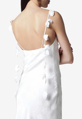 ROTATE Damask Floral Jacquard Midi Dress White 115728857PL/S_ROTAT-857
