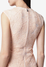 ROTATE Floral embroidered Mesh Mini Dress Pink 1155262593PL/S_ROTAT-2593