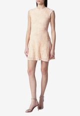 ROTATE Floral embroidered Mesh Mini Dress Pink 1155262593PL/S_ROTAT-2593