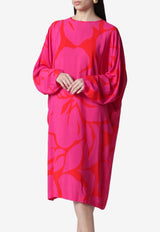 Dries Van Noten Printed Midi Dress Pink 110513014/S_DRVNO-304