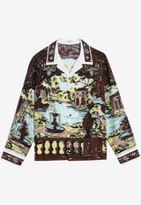 Versace Grotto Print Silk Twill Shirt Multicolor 10242321A17974/S_VERSA-5X000