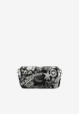 Marc Jacobs Mini Punk Scribble Crossbody Bag Black 2S6SMN012S01LE/S_MARC-002