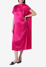 Dries Van Noten Silk Midi Dress Pink 110363024/S_DRVNO-304