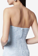ROTATE Strapless Floral Sheath Dress Light Blue 1155272000PL/S_ROTAT-2000