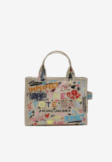 Marc Jacobs Small Punk Scribble Canvas Tote Bag Multicolor 2S6HTT016H02CO/S_MARC-261