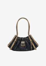 Marc Jacobs Medium Cristina Denim Shoulder Bag Blue 2S6HSC002H02CO/S_MARC-427