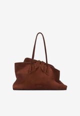 The Attico Medium La Passeggiata Suede Bag Brown 250WAH00054LBT007AA/S_ATTIC-850
