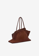 The Attico Medium La Passeggiata Suede Bag Brown 250WAH00054LBT007AA/S_ATTIC-850