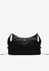 Prada Explore Triangle Logo Nylon Messenger Bag Black 2VH204OOO2DW3/S_PRADA-F0002