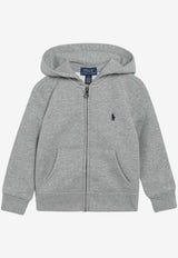 Polo Ralph Lauren Kids Boys Logo Zip-Up Hoodie Gray 323547626002CO/S_POLOR-DH