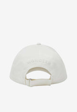 Moncler Logo Patch Baseball Cap White 3B0004804863/S_MONCL-036