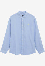 Polo Ralph Lauren Long-Sleeved Linen Shirt Light Blue 710966294509LI/S_POLOR-AB