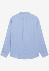 Polo Ralph Lauren Long-Sleeved Linen Shirt Light Blue 710966294509LI/S_POLOR-AB