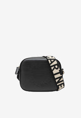 Stella McCartney Perforated Logo Faux Leather Camera Bag Black 700266WP0057/S_STELL-1000