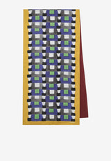 Miu Miu Geometric Print Silk Scarf Multicolor 5FF0652IG3/S_MIU-F0A4E