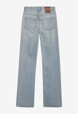 Valentino Logo Patch Washed Denim Pants Blue 8B0DD23LA92/S_VALE-FLX