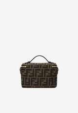 Fendi FF Jacquard Vanity Pouch Bag Brown 8BS108AFPM/S_FENDI-F1GL7