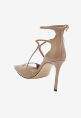 Jimmy Choo Azia 95 Patent Leather Sandals Ballet Pink AZIA95PAT/S_JIMCH-110323