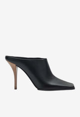 Alaïa 90 Square-Toe Leather Mules Black AA3M2015I106LE/S_ALAIA-999
