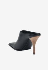 Alaïa 90 Square-Toe Leather Mules Black AA3M2015I106LE/S_ALAIA-999