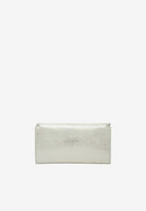 Stella McCartney Falabella Semi-Gloss Faux Leather Clutch Bag Green 7P0086WP0301/S_STELL-3038