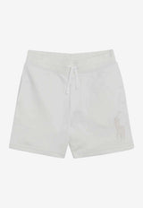 Polo Ralph Lauren Kids Boys Embroidered Logo Shorts White 323A12258004CO/S_POLOR-DW