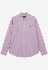 Polo Ralph Lauren Striped Casual Shirt Purple 710B15595004CO/S_POLOR-WP