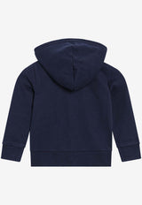 Polo Ralph Lauren Kids Boys Logo Embroidered Zip-Up Hoodie Blue 323964134002CO/S_POLOR-NN