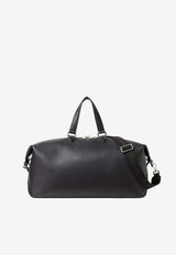 Fendi Lui 45 Grained Leather Duffle Bag Black 7VA686ASIH/S_FENDI-F0GXN