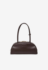 Miu Miu Medium Beau Leather Shoulder Bag Brown 5BB193OOO2CRW/T_MIU-F0NBL