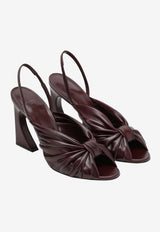 Fendi Arco 95 Nappa Leather Slingback Sandals Plum 8X8880AYFA/S_FENDI-F0TFG