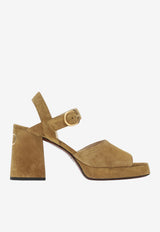 Valentino Fawcette 95 Platform Suede Sandals Beige 8W0S0MI1DHU/S_VALE-RDX