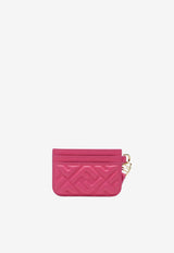 Fendi Baguette Embossed Leather Cardholder Fuchsia 8M0566AAJD/S_FENDI-F1V0C