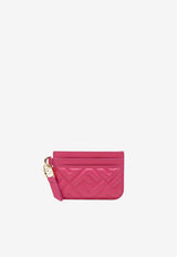Fendi Baguette Embossed Leather Cardholder Fuchsia 8M0566AAJD/S_FENDI-F1V0C