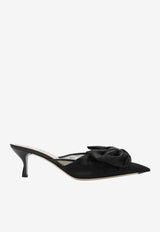 Fendi Colibrì 55 Satin Silk Mules Black 8R8894AWD2/S_FENDI-F0ABB