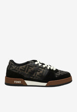Fendi Match FF Jacquard Suede Sneakers Black 7E1688AQ6I/S_FENDI-F1PXA